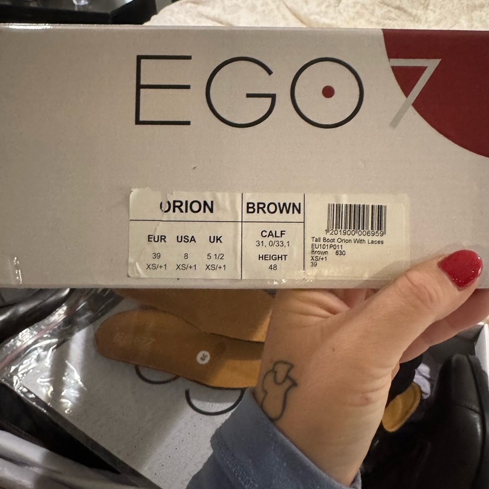 EGO7 Orion Brown Tall Riding Boots